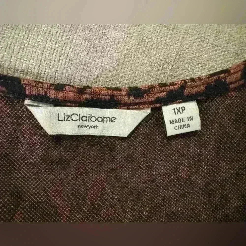 Womens Brown Cheetah Liz Claiborne Dress - Picture 4 of 8
